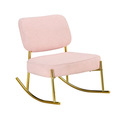 Velvet Rocking Lounge Chair – Cream