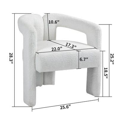 Teddy Fabric Dining Chair – Beige