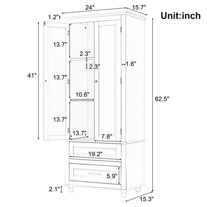 Tall Black Storage Cabinet with Drawers