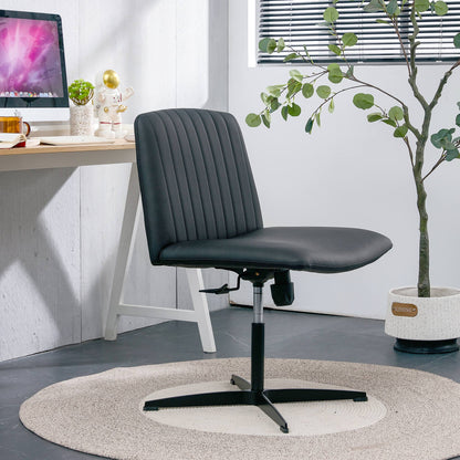 Black PU Swivel Office Chair