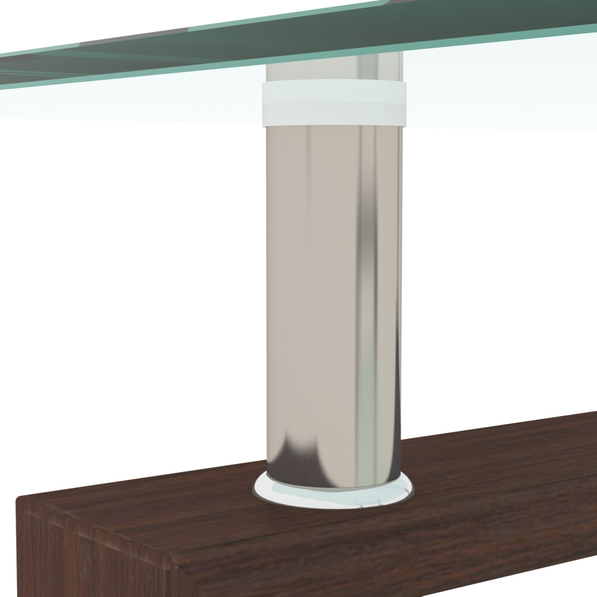Walnut Glass Coffee Table