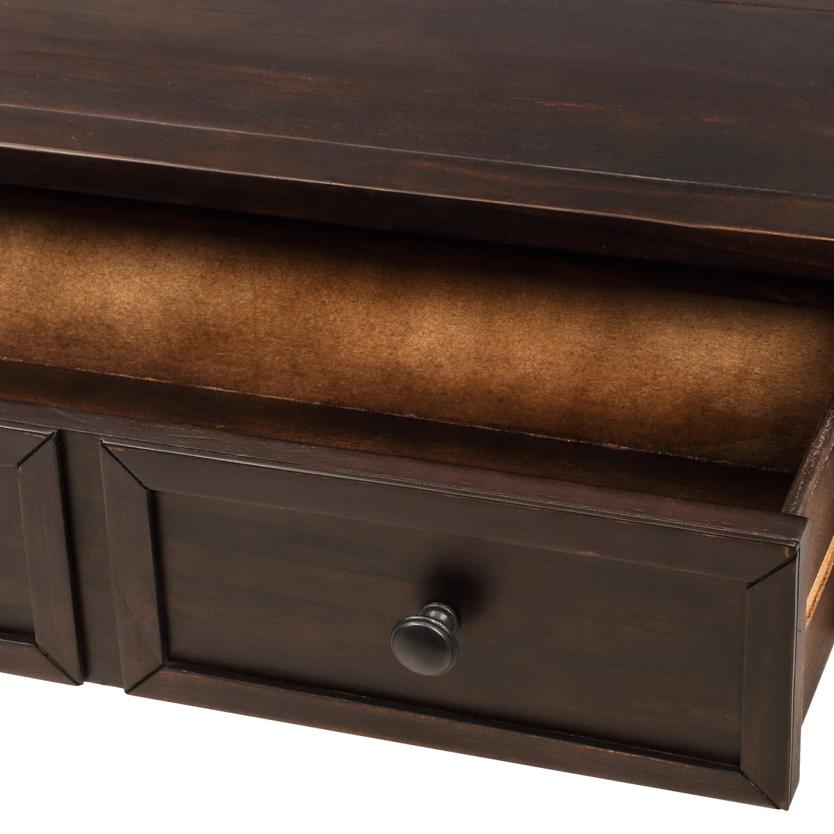 Console Table with Storage Espresso