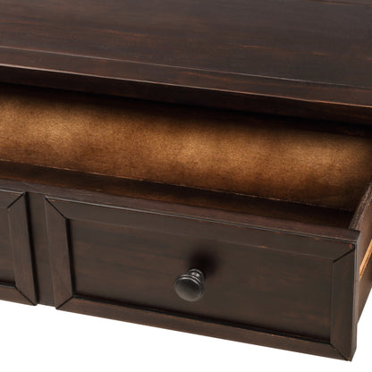 Console Table with Storage Espresso