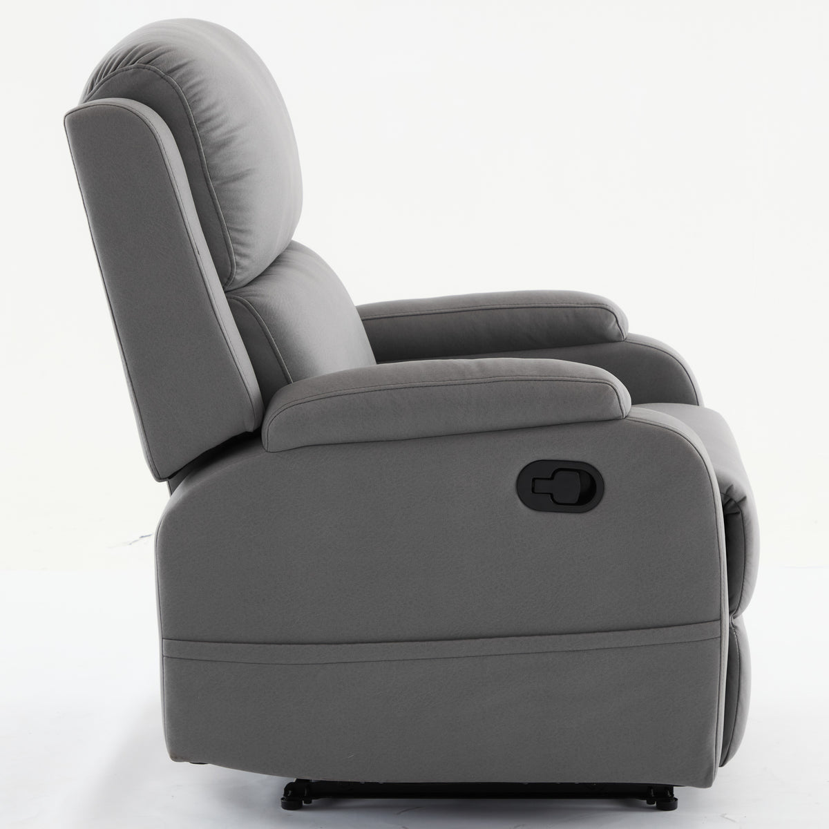 Adjustable Recliner Chair Fabric Gray