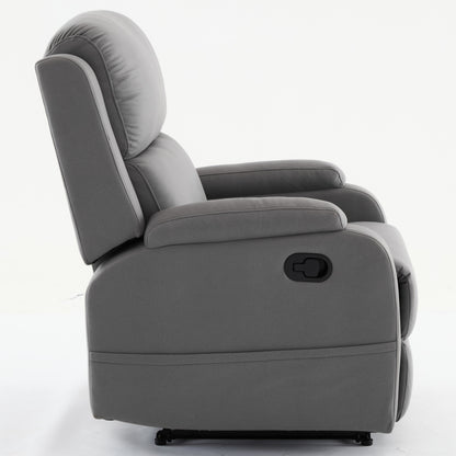 Adjustable Recliner Chair Fabric Gray