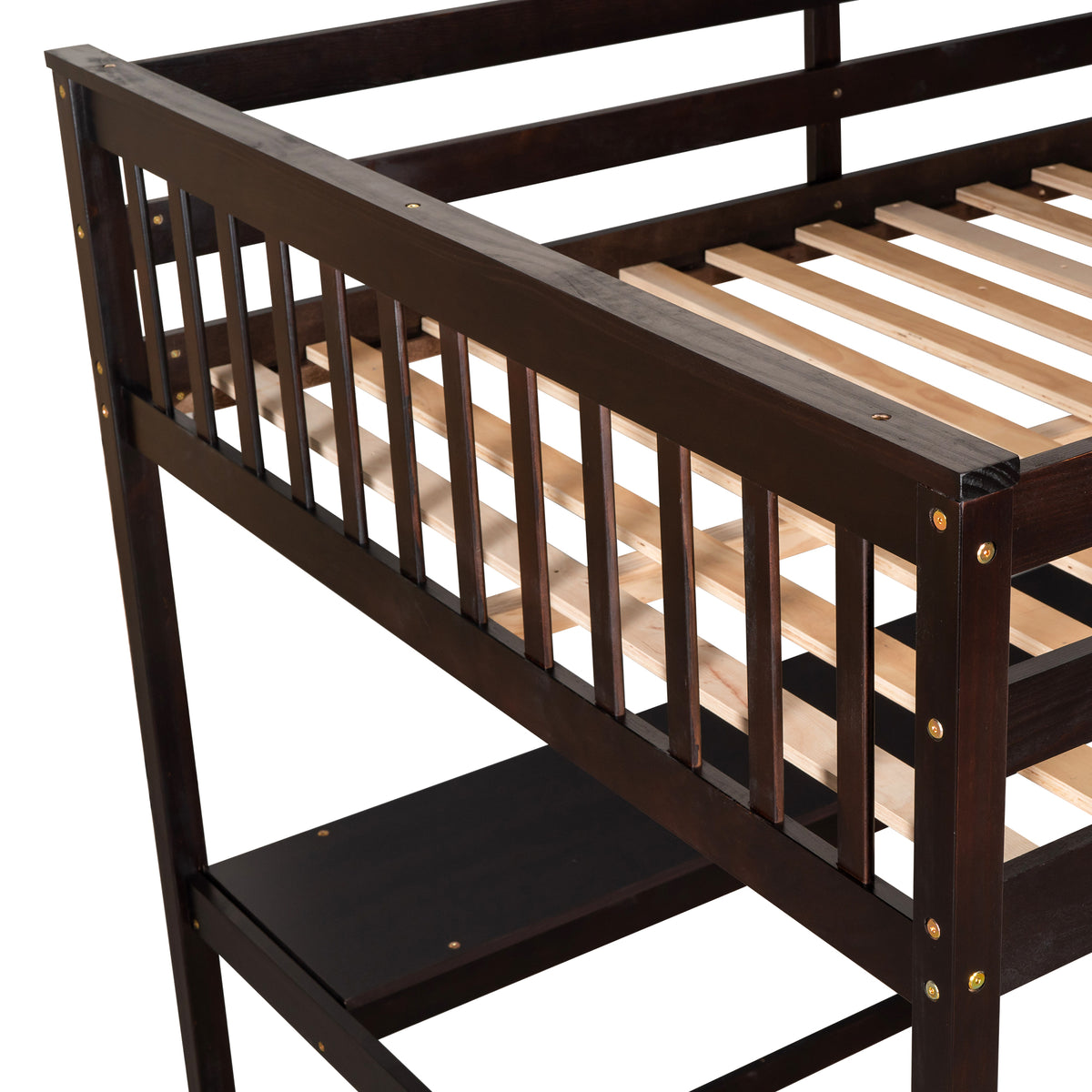 Full Loft Bed with Storage Espresso