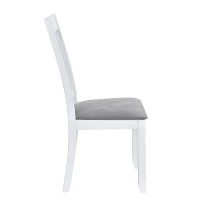 Rustic 5-Piece Dining Set with X-Back Chairs