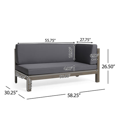 Brava Acacia Corner Bench Set
