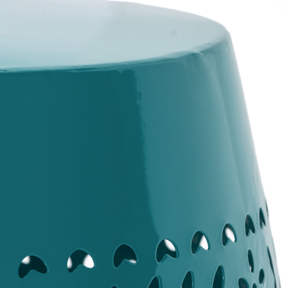 Ruby Accent Side Table – Teak Finish