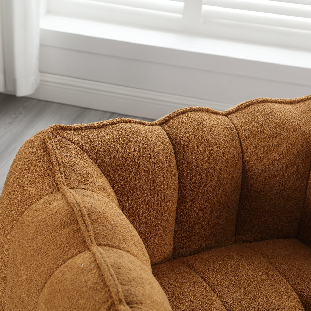 High Resilience Foam Bean Bag Sofa with Footrest