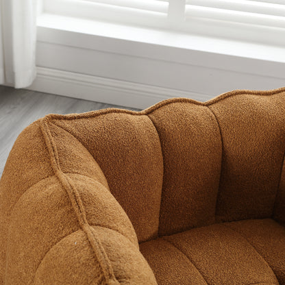 High Resilience Foam Bean Bag Sofa with Footrest