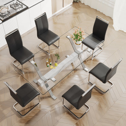 Glass Dining Table Modern Sleek Design