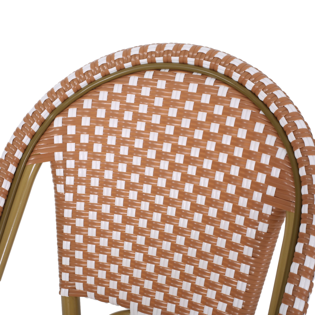 Aluminum Wicker Bar Stool Set of 2