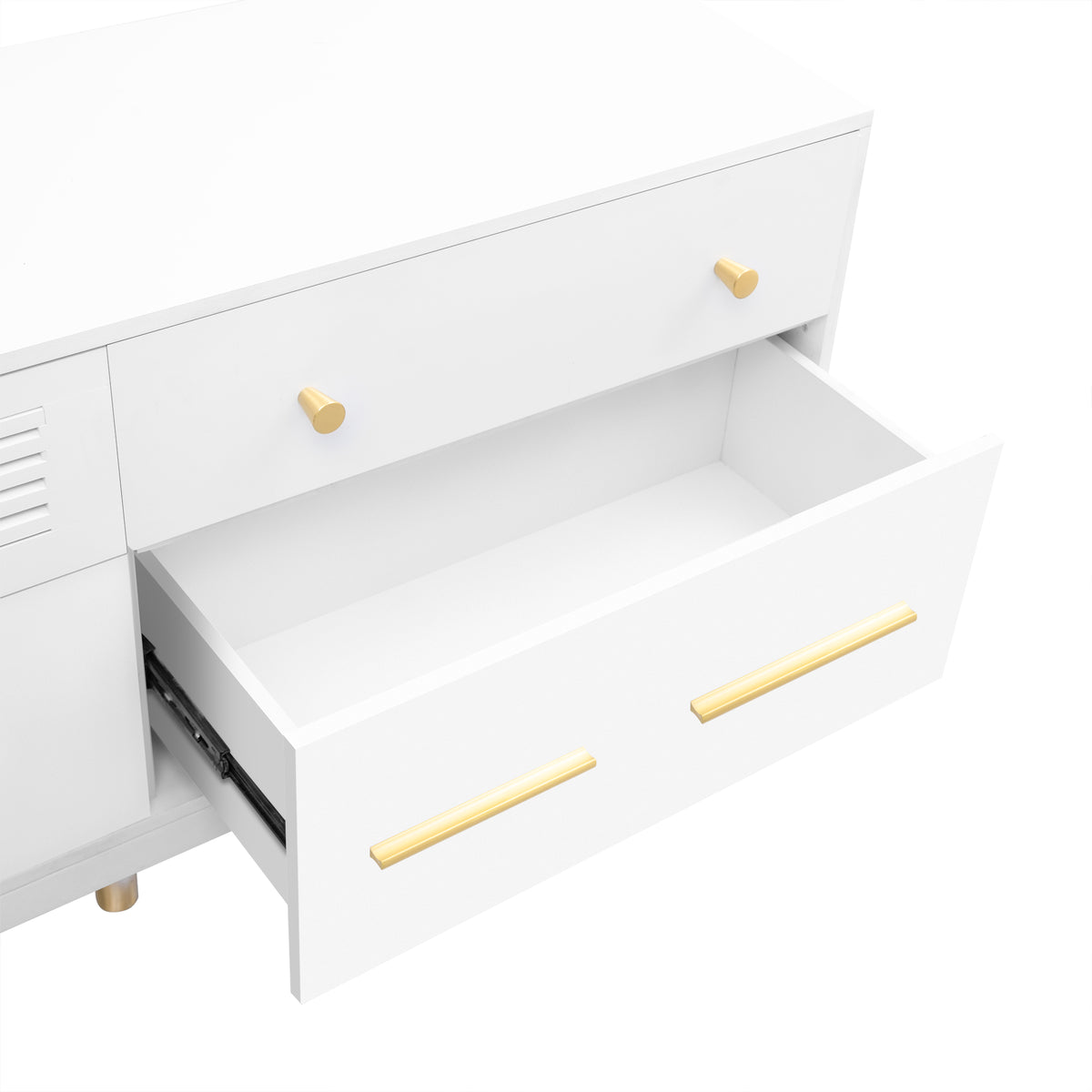 Modern TV Stand for 75-Inch Screens Black