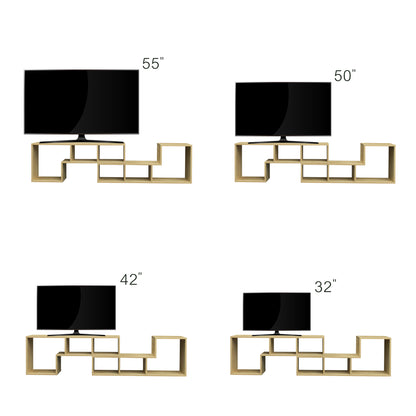 L-Shaped Oak Display Shelf – Modern Storage Unit