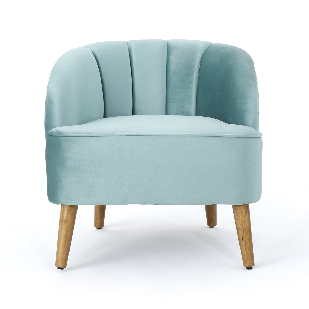 Velvet Accent Chair for Living Rooms Blue