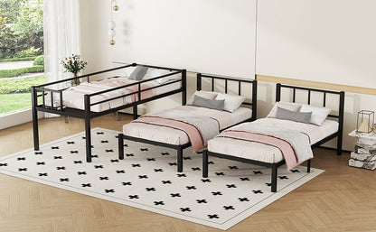 Triple Bunk Bed Black