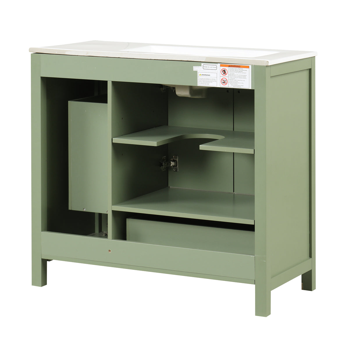 36-Inch Bathroom Vanity with Sink and Drawer