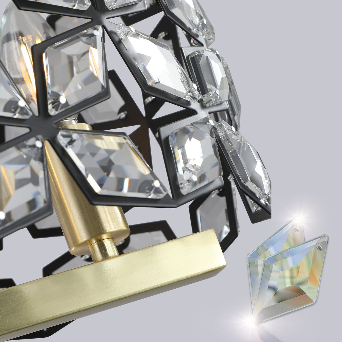 Champagne Gold Crystal Chandelier