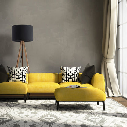 GRAND Walnut Black Mid-Century Modern Floor Lamp
