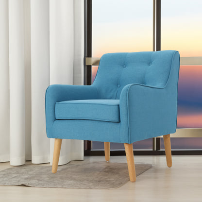 Teal Upholstered Accent Chair