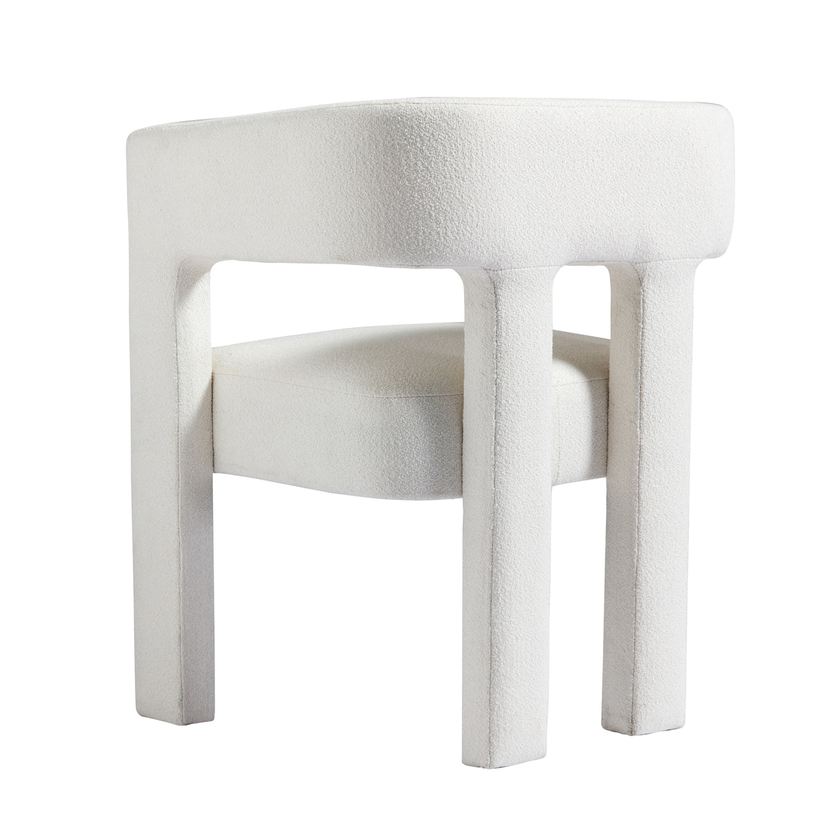Contemporary Accent Chair Beige Upholstery