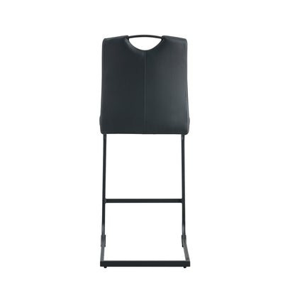 Black PU Counter Stool Set (2 pcs)