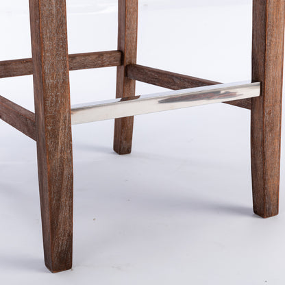 A&A Upholstered Bar Stools Set of 2