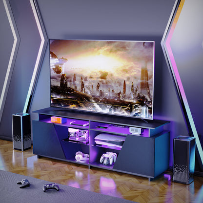 LED Gaming TV Stand with Storage