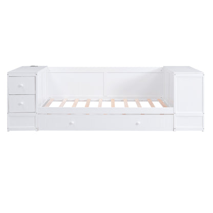 Twin Daybed with Storage White