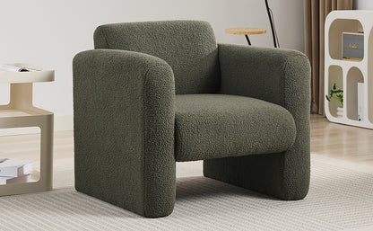 Sheepskin Armchair in Seaweed Green