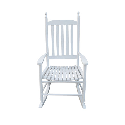Wooden Porch Rocking Chair White