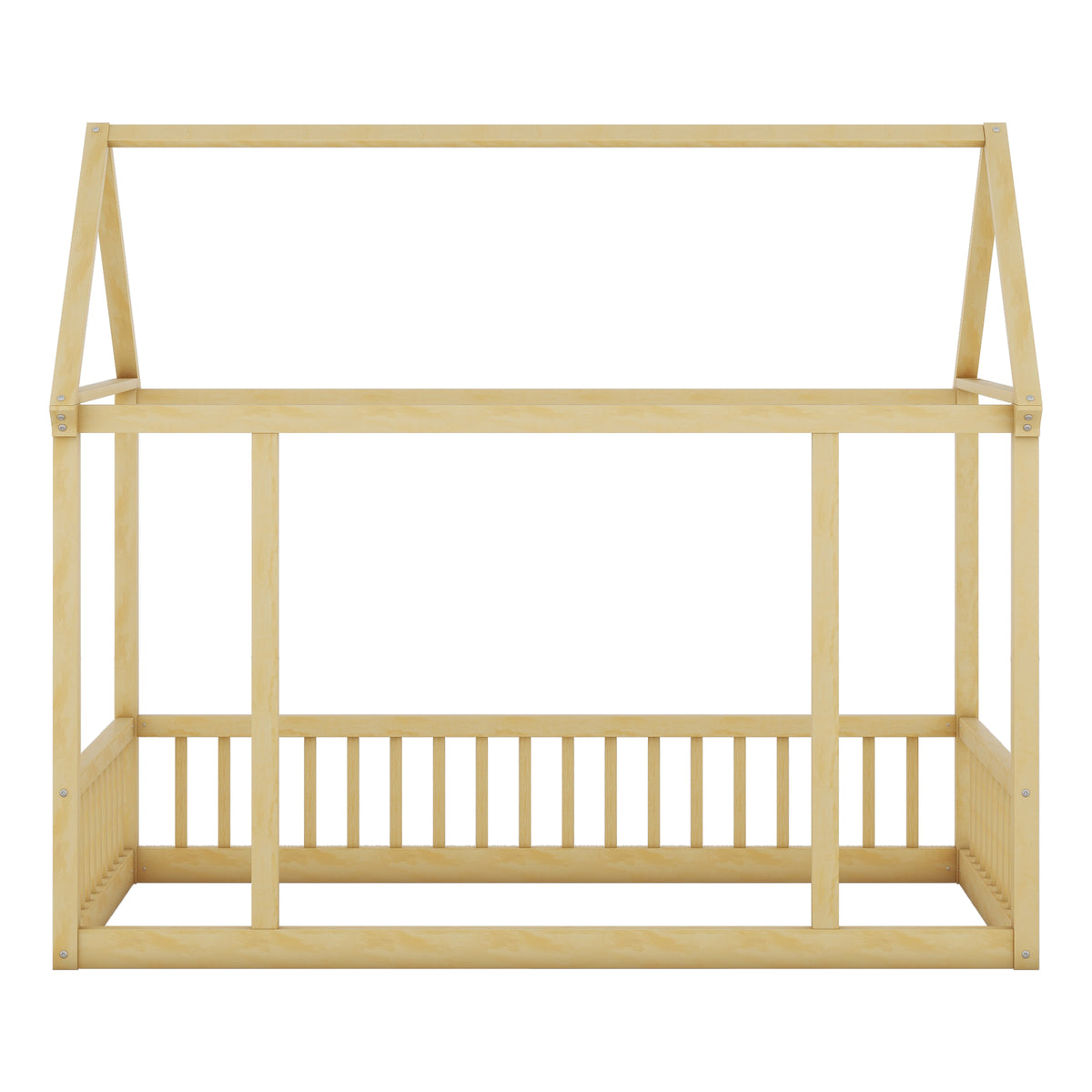Twin Floor Bed Natural
