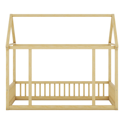 Twin Floor Bed Natural