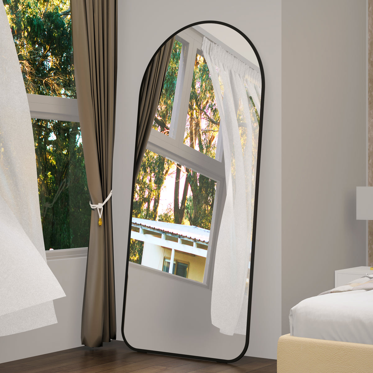 Oversized Full Body Mirror Black
