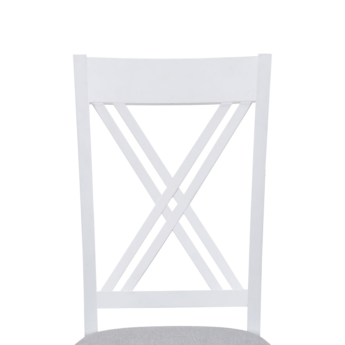 Rustic 5-Piece Dining Set with X-Back Chairs
