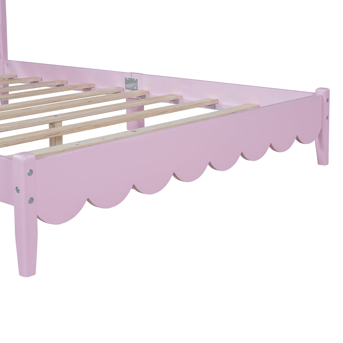 Full Platform Bed Pink