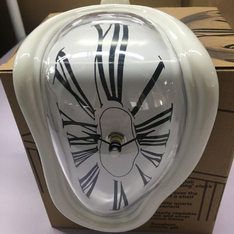Melting Roman Numeral Wall Clock
