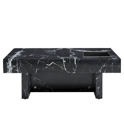 Black Pattern Modern Coffee Table