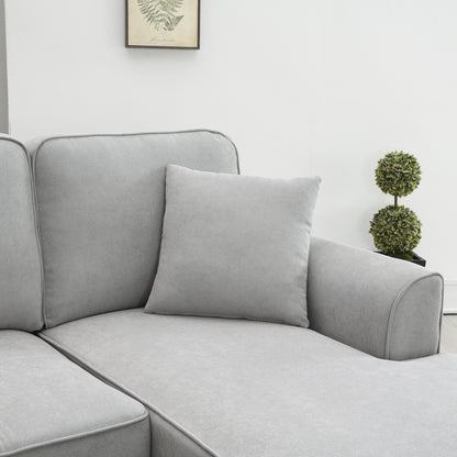 Modern U-Shape Sectional Sofa Light Gray