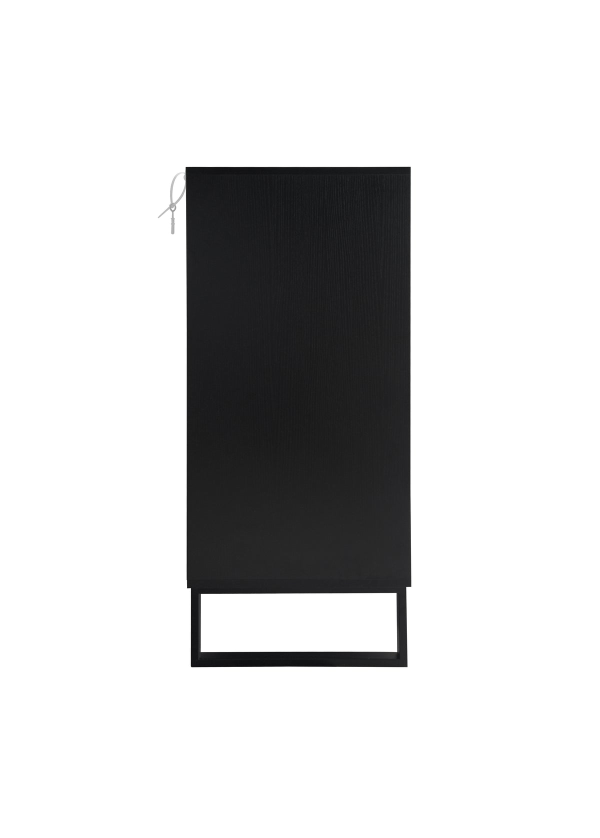 Striped 4-Door Buffet Cabinet