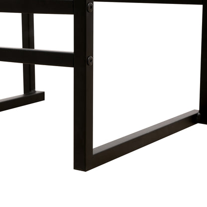 Paper Rope Counter Chairs (2 pcs) – Black Frame