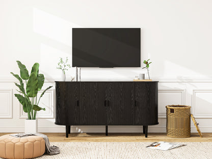 4-Door Accent Cabinet with TV Stand Storage