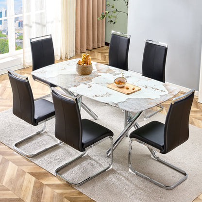 Modern Rectangular Dining Table for 6–8