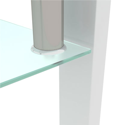 White Glass Coffee Table – Modern Centerpiece