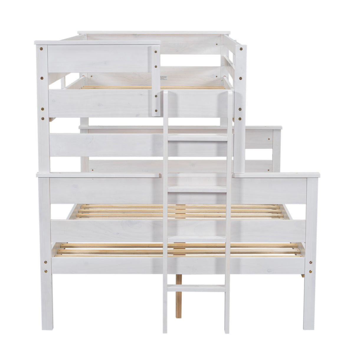 Twin over Full Bunk Bed White