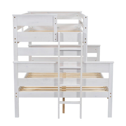 Twin over Full Bunk Bed White