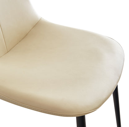 PU Leather Dining Chair Set (2 pcs) – Soft Cushion