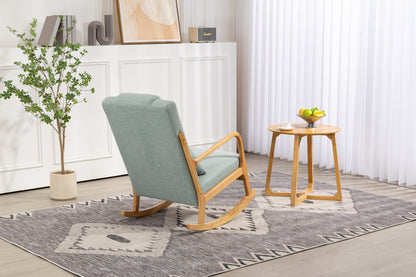 Upholstered Rocking Chair Brown