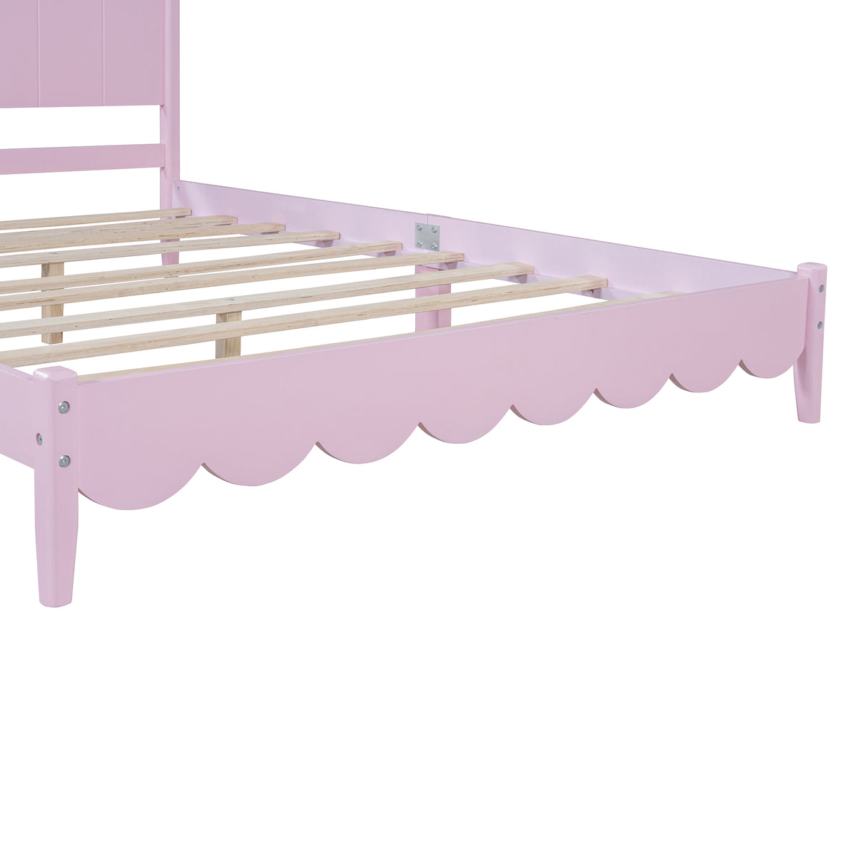 Queen Platform Bed Pink